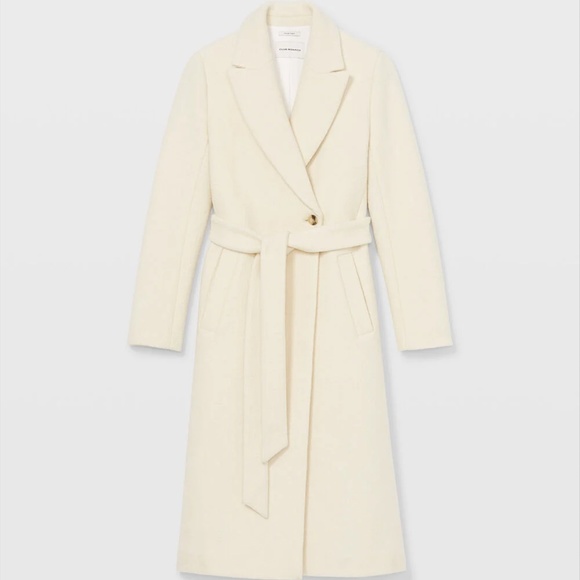 Slim Belted Coat - New With Tags - NEVER WORN - White - Picture 5 of 5